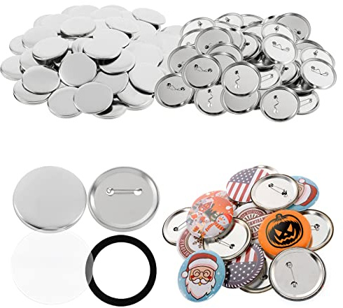 Dyna-Living 200Pcs Buttons Badges Pins 37mm/1.46inch Badge Making Kit