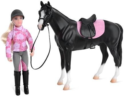 Breyer Freedom Series English Horse and Rider Figurine - Premium 1:12 Scale Collectible Horse Toy - Educational Equestrian Gift for Girls and Collectors - Model #61156