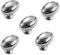 EBETA Schrankknöpfe Oval Möbelknöpfe Schubladenknopf Kommode Küchengriffe Luxus Möbelgriffe Zinklegierung Schrankgriffe (Silver, 8 Stück)