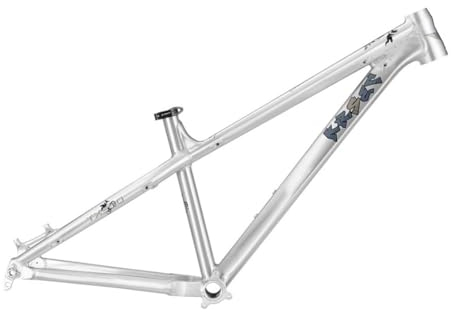 QHIYRZE Telaio MTB 27.5er Hardtail Telaio per Mountain Bike XC/AM Lega di Alluminio Telaio Rigido 142mm ASSE Passante Telaio Freno A Disco(Silver)