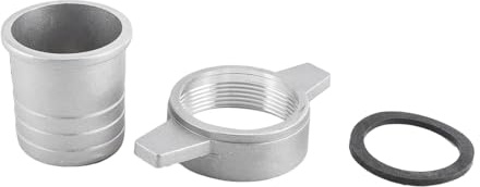 Alide 2 Inch Aluminum Pipe Connector Wrench with Rubber Gasket, Water Pump Hose Fitting, for 2 Inch Aluminum Tube