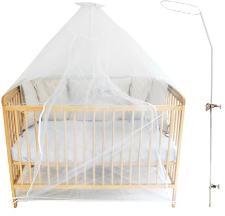 Bambisol Himmelstange mit Mückennetz, Weiß