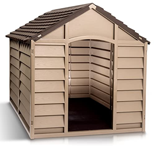 Starplast Mocha / Brown Large Dog House/Kennel