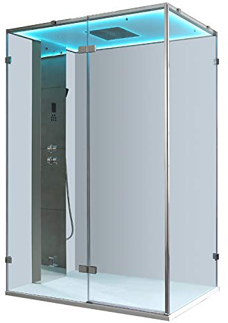 AWT AQART WATER TECHNOLOGY Dampfdusche LD111F15 silber/150x90/links