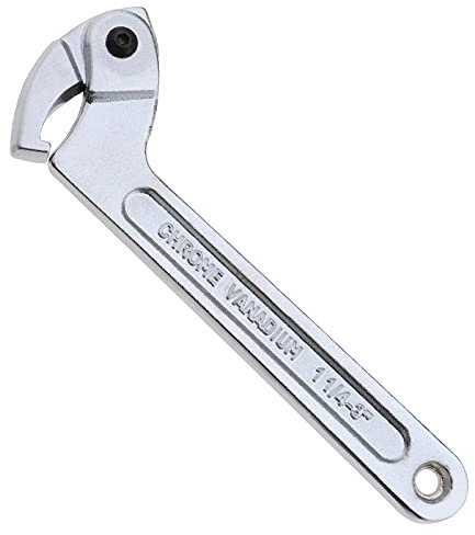 The Lord of the Tools Crochet Clé à Molette Réglable Forme C 32-76mm Outil de Pivotant Chromé C Spanner