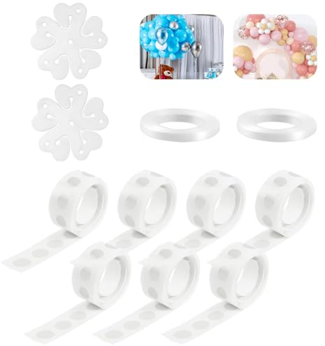 Ballongirlande Klebepunkte, 11-teiliges Set-Durchmesser 1,2 cm