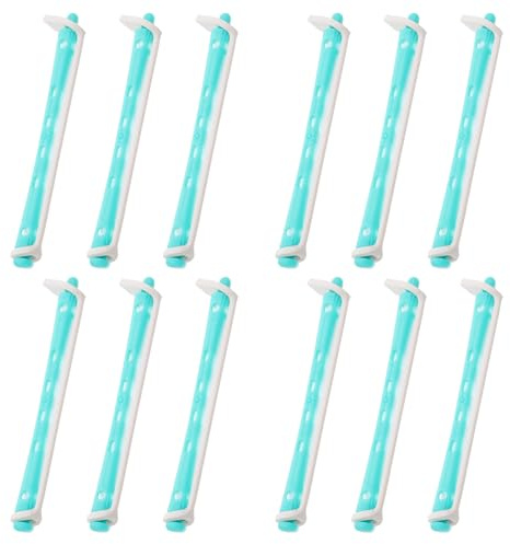 VICASKY 12 barras de ondulación permanente para peluqueros, rulos prácticos para ondulación permanente peluquería para cabello largo medio y largo