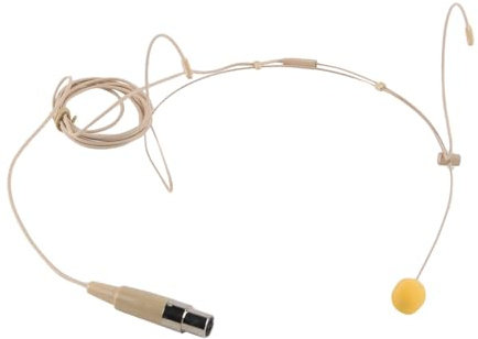 Enwye Skin Colour Mini 3-Pin XLR 3.5 Mm Telescope and Foldable Headset Microphone