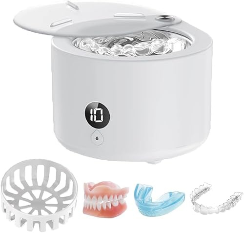 Nettoyeur à Ultrasons UV 150ml - Pour Appareils Dentaires, Protège-Dents & Bijoux - 4 Modes