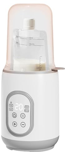 Calentador de botella de viaje - Refractor portátil de biberón con calentamiento instantáneo de leche, desfroste automático de leche materna y calentamiento de fórmula | Dispositivo de control de te