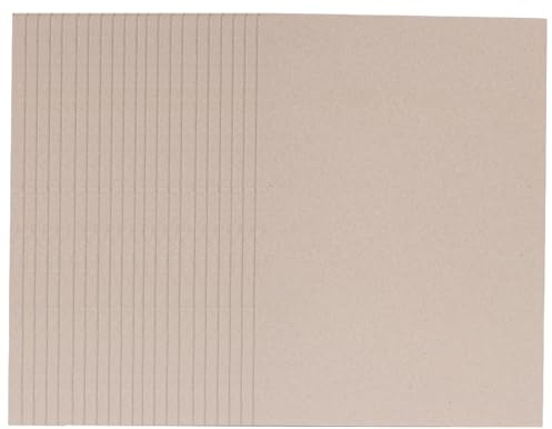 Beavorty 20pcs 2.5mm A4 Grey Cardboard Sheets for Bookbinding Paper Card Making Scrapbooking Crafts Heavyweight Chipboard for Album Covers and Craft Projects