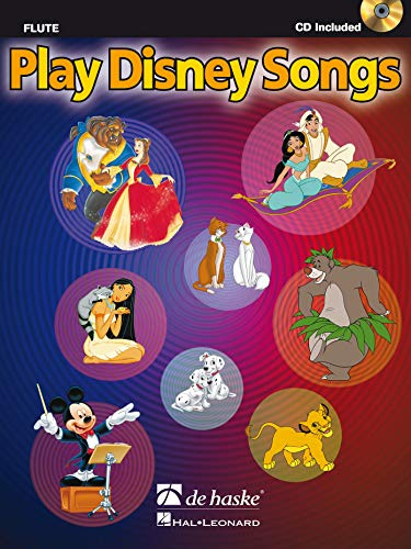 Play disney songs solo arrangements of 12 classic disney songs+ online audio - flute
