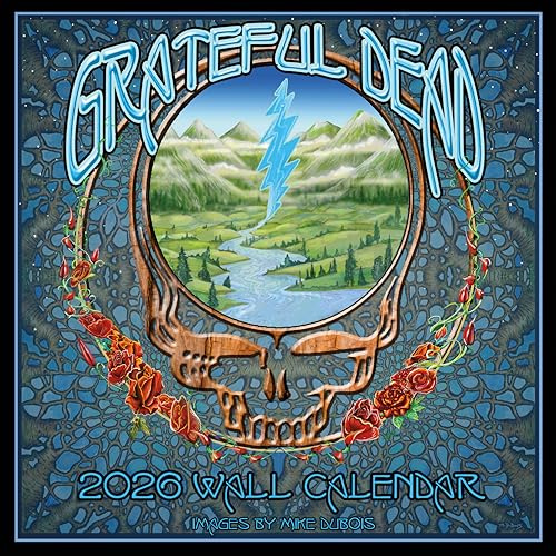 2026 Grateful Dead Wall Calendar 12x12 - Artwork by Mike DuBois