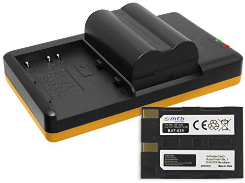 2X Akku + Dual-Ladegerät (USB) NP-400 für Minolta A1, A2, 5D, 7D / Pentax K10D, K20D / Samsung GX-10, 20 / Sigma SD1 (Merril), SD 14, SD15 … s.Liste - inkl. Micro-USB-Kabel