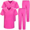 MISEMIYA - Pack * 2 Pcs - Unisex-Schrubb-Set - Medizinische Uniform mit Oberteil und Hose ref.2-8178 - XX-Large, Rosa 22