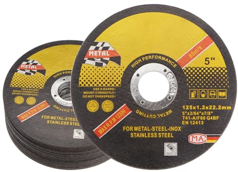 uxcell 25pcs Cut Off 22.2mm x 150mm x 1.6mm Thin Metal Stainless Steel Fast Clean Cutting Disc Cutting Wheels Metal Grinding Wheels for rotary tool, Black