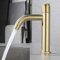 Waschtischarmatur Einhebel Hohe Theke Badezimmer Waschbecken Armaturen Edelstahl Badezimmer Waschbecken Single Kalt Wasserhahn Gebürstetes Gold