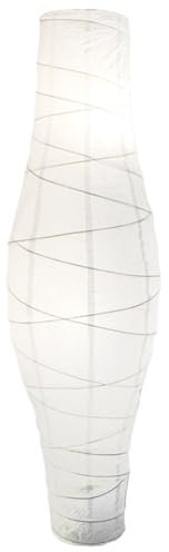 Paralume pavimenti, paralumi per lampade da pavimento 47 '' Long Paper Shade Minimalist Pavimento Pavimento Sostituzione Rice Coperchio Farco del pavimento Coperchio Lampada solo per il paralume dell