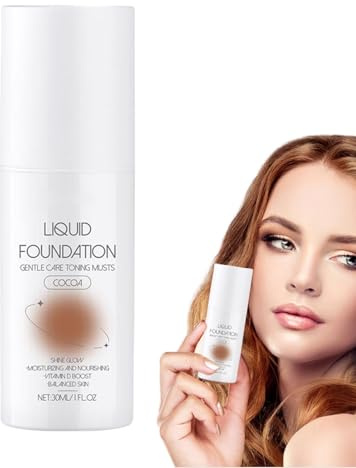 Lightweight Foundation for Oily Skin,Lightweight Foundation Face Makeup Liquid Base | Full Coverage Long-Lasting Matte Finish, Oily & Dry Skin Care Concealer