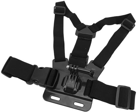 Sportkamera Bröstband Bröstband Bröstmontering Justerbar Snabb Frisläppning J Krok Bas för Action 4 Ace Pro med Elastisk Band Frontbaffel