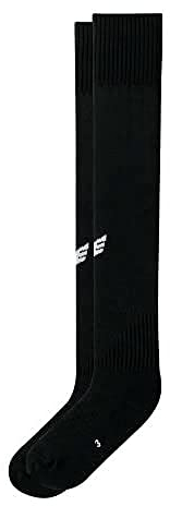Erima Unisex Stutzenstrumpf mit Logo (318001), schwarz, 3