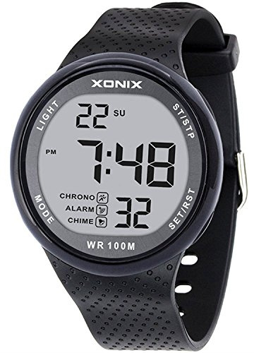 TOMORO Vogue Men's Unisex 100M Waterproof Ultra-Thin Minimalist Sports Watch, Fashion Multifunctional Chronograph Digital Simple Basic Dive Men Women Wrist Watches