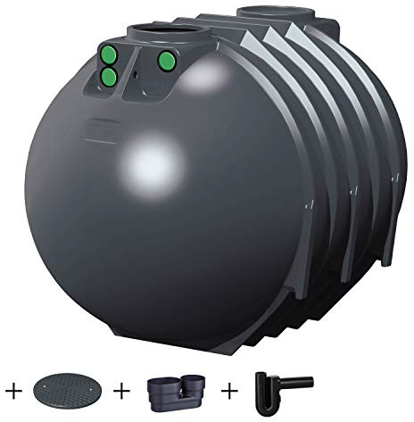 REGENTA Regenwassertank Zisterne 10000 Liter KOMPAKT inkl. Zubehör