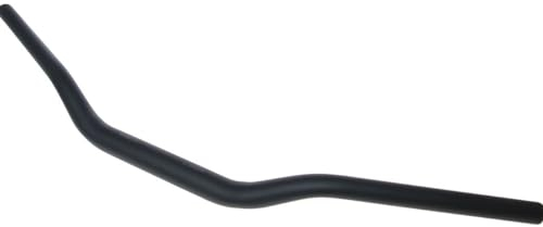 Guidon moto conique aluminium noir mat 28,6mm - 725mm
