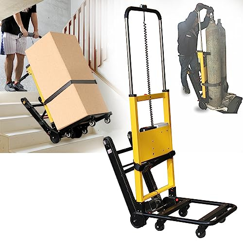 BrightFootBook Elektrische Sackkarre, Herausnehmbarer Akku (24 V/13.6 Ah), Tragfähigkeit (200 Kg), Elektrischer Treppensteiger Treppen Hoch Und Runter