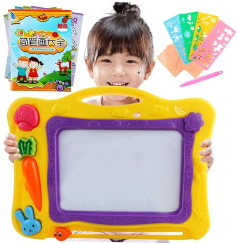 FELTECHELECTR Tableau De Dessin Magnétique Coloré Pour Garçon Fille Planche à Écriture Dessin Jouet Éducatif Pour Développer Imagination Sans Désordre