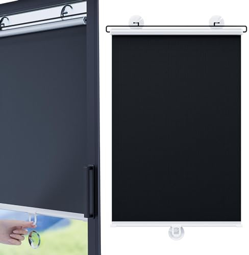 Faltbarer Auto-Sonnenschutz, Auto-Rollos - Sonnenschutzrollos für Autofenster mit Saugnapf,Road Trip Sunlight Reflektierender Sonnenschutz für Minivan, SUV, Geländewagen, Wohnwagen