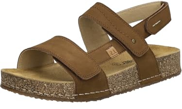 Josef Seibel Damen Sandaletten Hannah 02, Frauen Sandalen,Weite G (Normal),offene Schuhe,Strandschuhe,Sommersandalen,Castagne,40 EU