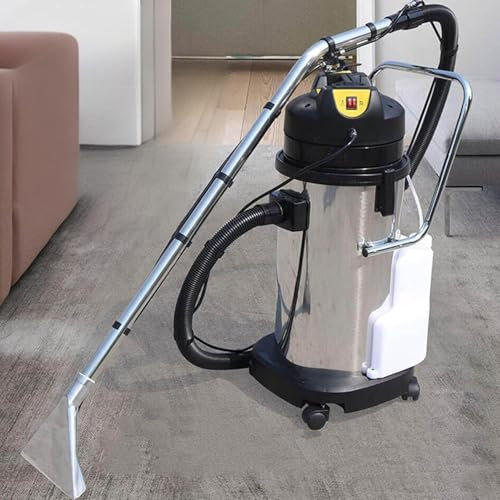 Aspiratore portatile per tappeti e moquette, resistente, con corpo in acciaio inox, ideale per la pulizia di tappeti e pavimenti duri