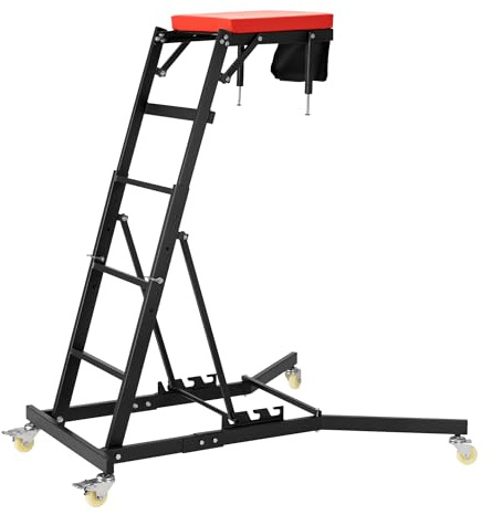 Wiltec Topside creeper 150 kg höjdjusterbar krypare 129-184,5 cm för bilservice och underhåll på motorhuva