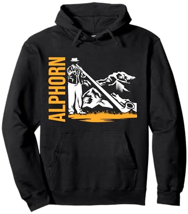 Alphorn Naturhorn Suiza Sudadera con Capucha