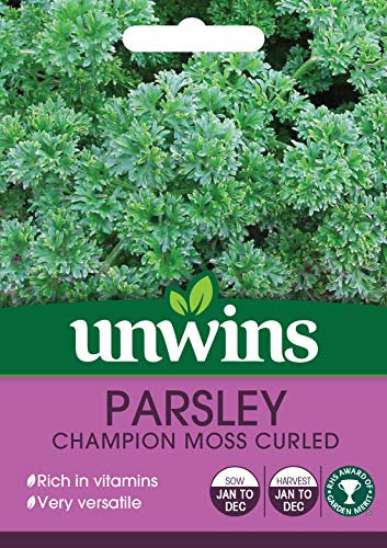 Unwins 30410070 Herb Parsley Champion Moss Curled Seeds, Clear