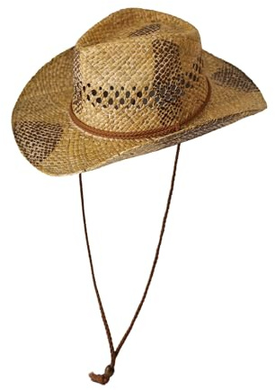 Carnavalife Sombrero Cowboy de Paja Estilo Western para Adulto, Familia por Color y Talla
