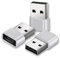 New USB to USB C Adapter 3Pack,Type C Female to USB A Male Charger Cable Converter for Apple Watch Ultra iWatch Series 8 7 9,AirPods,iPhone 12 13 14 15 16 Plus Max Pro,iPad 10 Air 4 5 Mini connector