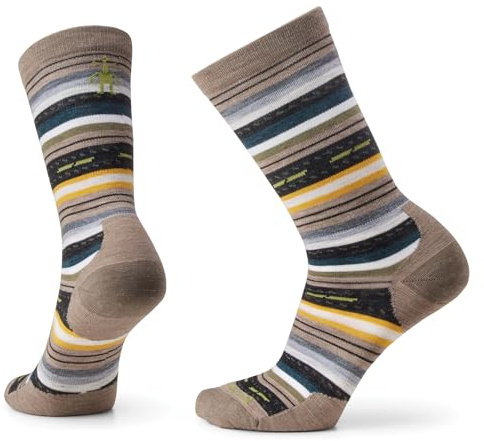 Smartwool Unisex Everyday Lifestyle Margarita Crew Socks, Brown, L UK