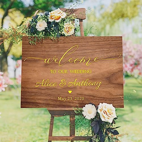 Willkommensschild Personalisiert, Willkommen Schriftzug, Aufkleber Hochzeit, Hochzeitsaufkleber, Willkommensschild Hochzeit, Welcome Willkommen Schild For Hochzeit, Geburtstag Und Alle Anderen Feste