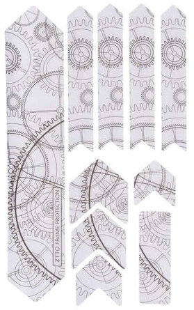 HOUSON Fahrrad Rahmenschutz, Lackschutzfolie Kettenstreben Schutz Folie Stylische Fahrrad Schutzfolie für MTB BMX