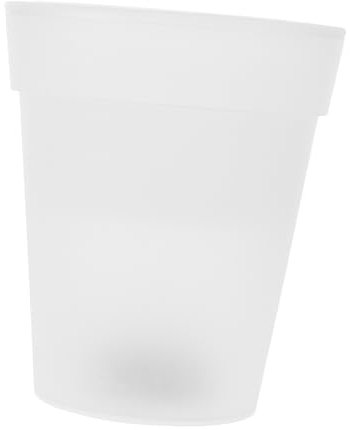 Sosoport Solar Powered Led Flower Pot Outdoor Waterproof Illuminated Garden Planter White Light for Patio Yard Decoration