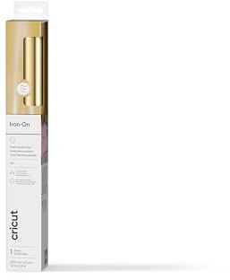 Cricut HTV Heat Transfer Vinyl, Gold, 30.5cm x 0.6m, Iron-on Heat Transfer Vinyl Roll (HTV), for All Cutting Machines