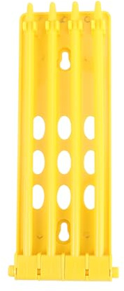 Pigeon Leg Rings Holder Plastic Yellow Storage Rack for Racing Pigeons | Keeps Foot Rings Organised, Resists Deformation, Easy Handling, Supports Pigeon Ring Storage and Identification