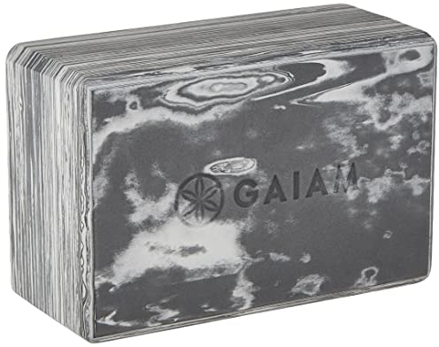 Gaiam Unisex-Erwachsene Yoga Block, Granit marmoriert