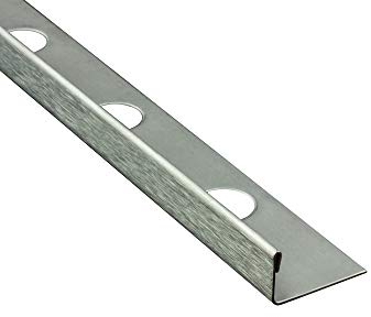 14x L-Profil Edelstahlschiene Fliesenprofil Fliesenschiene Edelstahl V2A L250cm 11mm gebürstet
