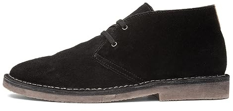 Hush Puppies Mens Samuel Chukka Boot, Black, 9 UK