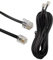 HUAZIZ Cavo Telefonico RJ11 10m - Cavo Modulare Occidentale Piatto per Presa Telefonica, Modem, Router, Fax, ISDN, DSL, VDSL, Internet - Nero