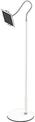 Generic Tablet-Halter Höhenverstellbar, 360 ° Rotations-Clip-Tablet-Ständer für Telefone, Phablets, E-Reader und Spielgeräte, Halter Flexibler Schwanenhals-Armständer Solide Metallbasis
