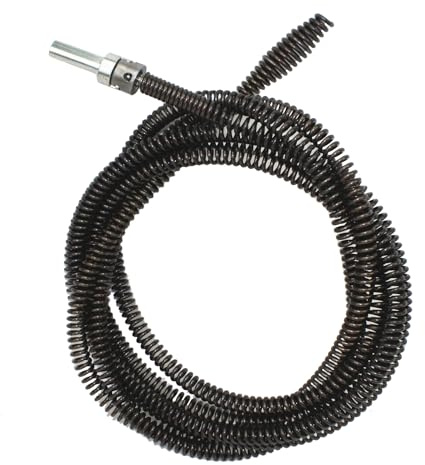 Gad2go Drain Clog Remover Tool 3m Auger Drain Cleaning Replacement Cable with Drill Connector Auger Flexible Snake Wire for Kitchen Sink Bathroom Toilet